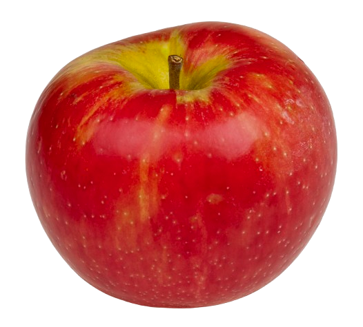 A single crisp red apple