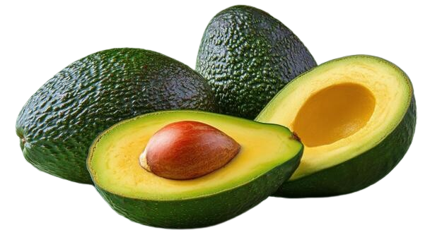 A ripe avocado